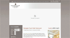 Desktop Screenshot of georgiancourthotelvancouver.com